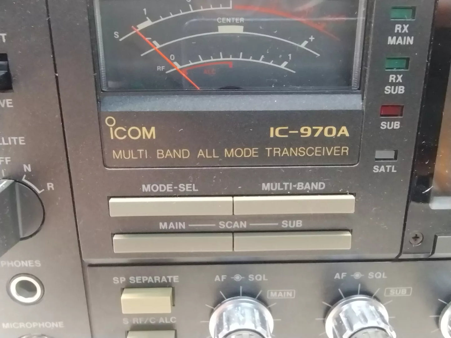 Icom IC-970A VHF UHF All-Mode Ham Radio Transceiver With 1.2 module (9135)